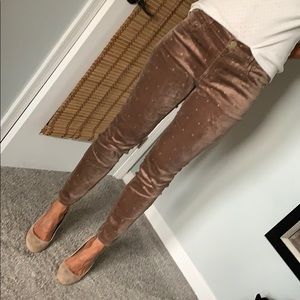 Loft velvet skinny pants